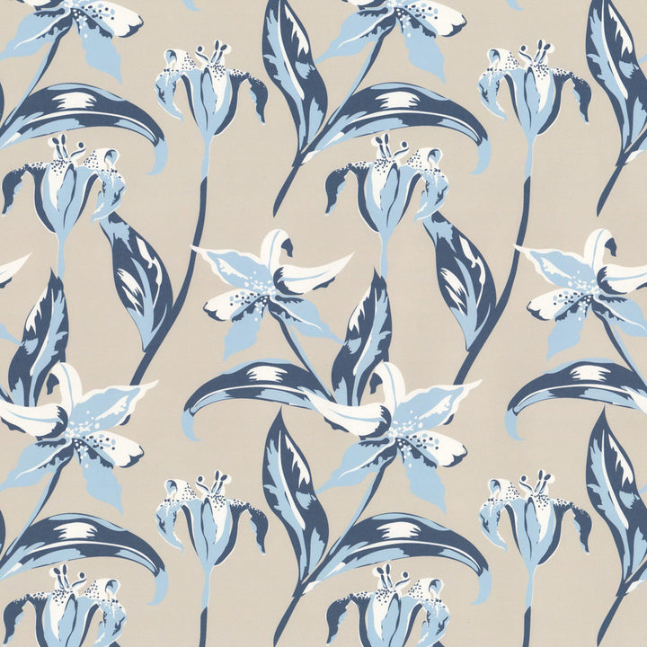 W07Vl Emma 4 Navy by Aoc Wallcovering ART OF COLOR HERITAGE WALLPAPER II 100%PA USA Horizontal: 9.000 and Vertical: 12.000 27 in - Fabric Carolina -