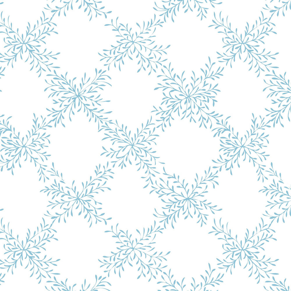 W1007-4 Sophie Lattice by Bassett Mcnab Wallpaper BASSETT MCNAB WALLCOVERINGS 100%PA USA Horizontal: 6.75 and Vertical: 6.25 27 in - Fabric Carolina -