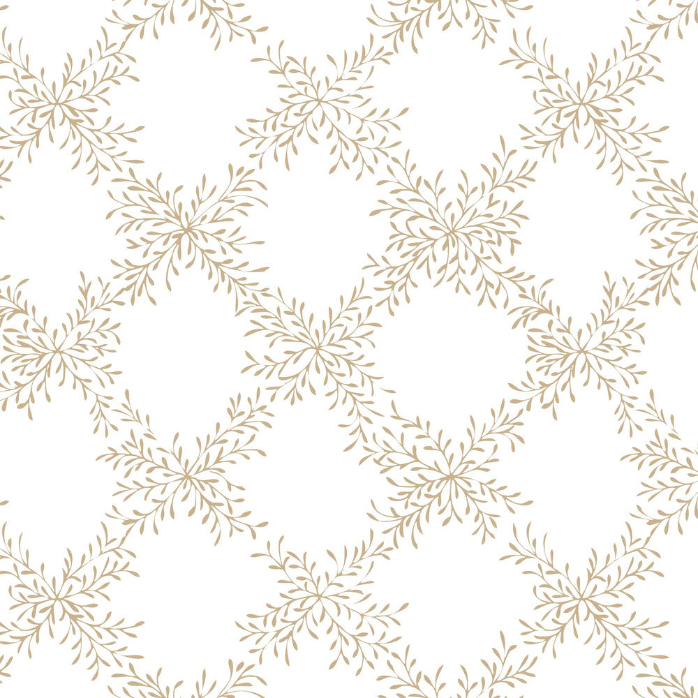 W1007-7 Sophie Lattice by Bassett Mcnab Wallpaper BASSETT MCNAB WALLCOVERINGS 100%PA USA Horizontal: 6.75 and Vertical: 6.25 27 in - Fabric Carolina -