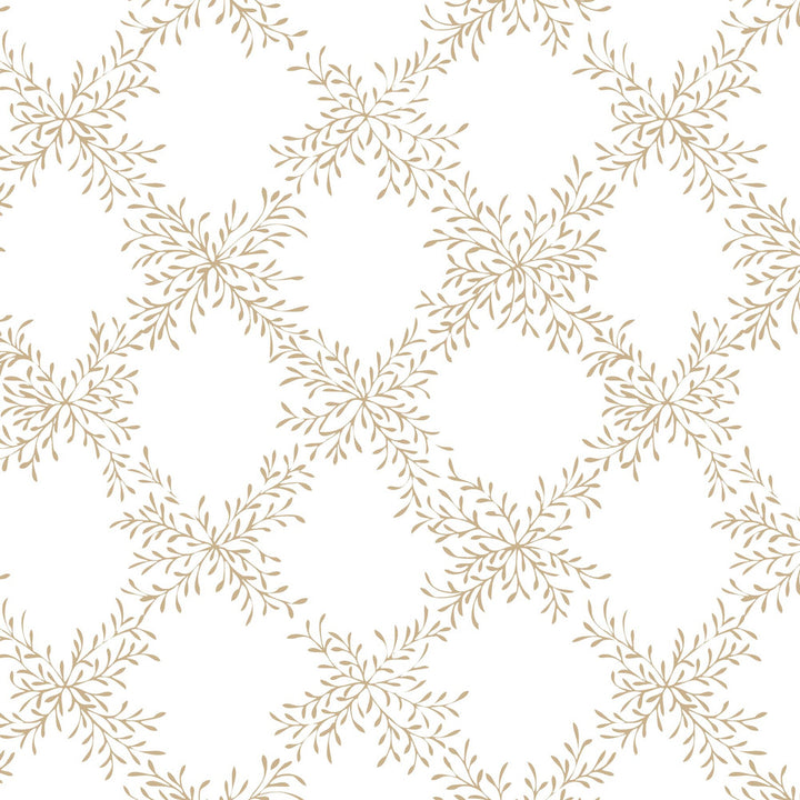 W1007-7 Sophie Lattice by Bassett Mcnab Wallpaper BASSETT MCNAB WALLCOVERINGS 100%PA USA Horizontal: 6.75 and Vertical: 6.25 27 in - Fabric Carolina -