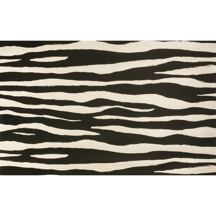 Mona Zebra Night by Kravet Design Designer Wallcovering KATE SPADE WHIMSIES PAPER - 100% United States Horizontal: 54 and Vertical: 25.5 54 - Swanky Fabrics -