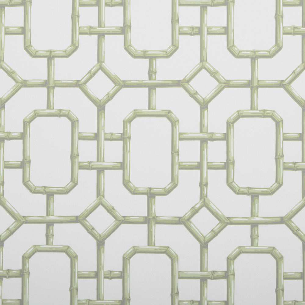Bambu Fret Celery by Kravet Couture Designer Wallcovering JAN SHOWERS GLAMOROUS PAPER - 100% United States Horizontal: 27 and Vertical: 36 27 - Swanky Fabrics -