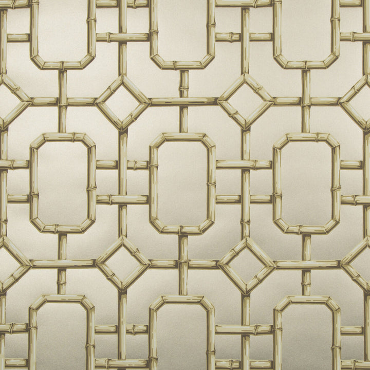 Bambu Fret Pewter by Kravet Couture Wallcovering JAN SHOWERS GLAMOROUS PAPER - 100% United States Horizontal: 27 and Vertical: 36 27 - Fabric Carolina -