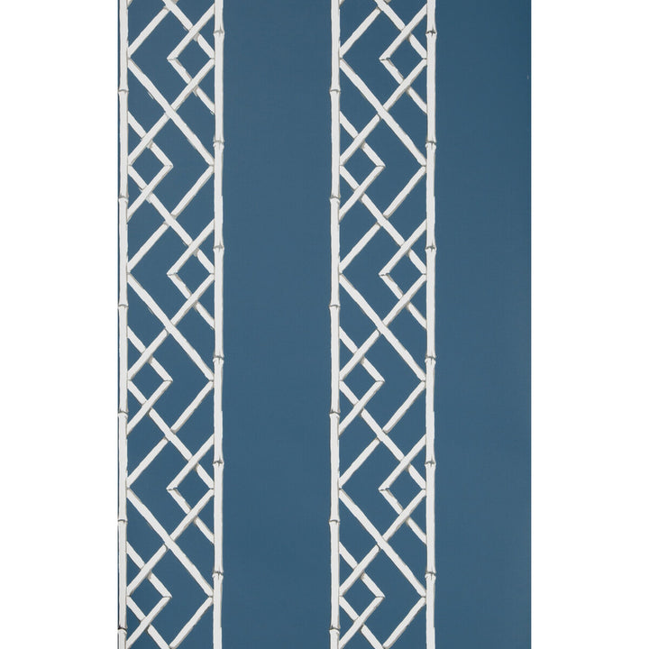 Latticework Indigo by Kravet Design Wallcovering SARAH RICHARDSON WALLPAPER CELLULOSE - 50%;OTHER - 30%;POLYESTER - 20% United Kingdom Horizontal: and Vertical: 10.4 20.5 - Fabric Carolina -