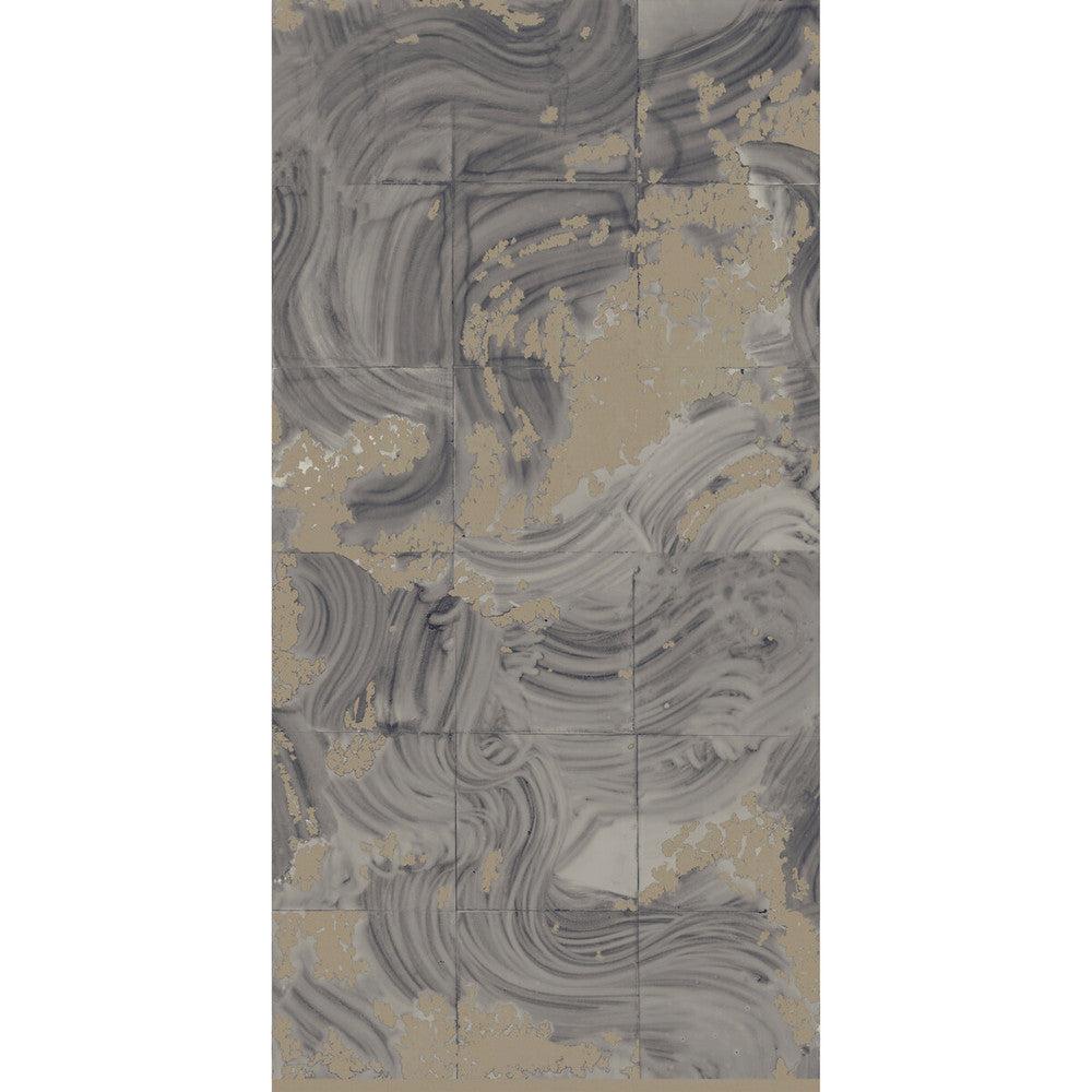 Rearrangements Petrol by Kravet Couture Wallcovering PAPERSCAPE ARTIST SERIES PAPER - 100% United States Horizontal: 54 and Vertical: 108 54 - Fabric Carolina -