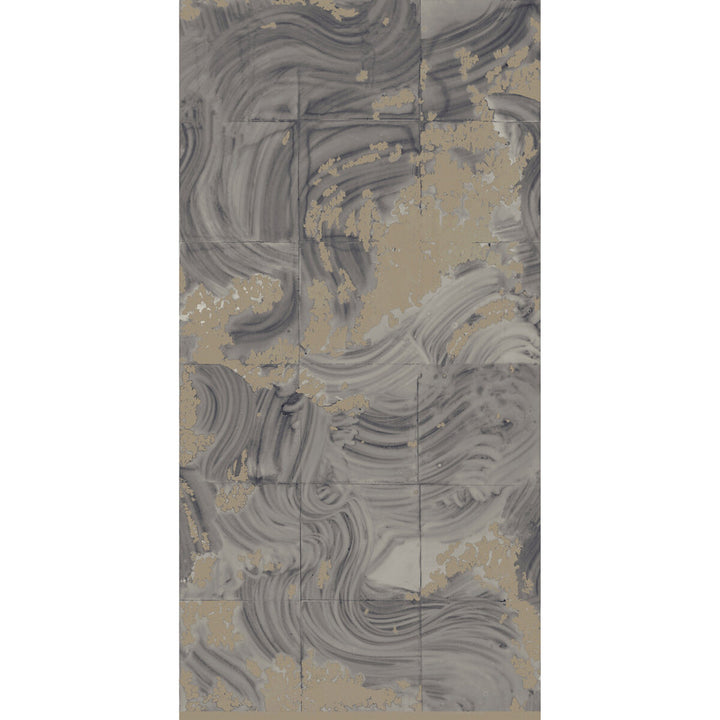 Rearrangements Petrol by Kravet Couture Wallcovering PAPERSCAPE ARTIST SERIES PAPER - 100% United States Horizontal: 54 and Vertical: 108 54 - Fabric Carolina -