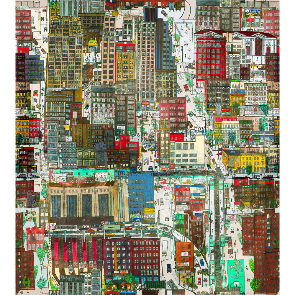 Urban Planning Multi by Kravet Couture Wallcovering PAPERSCAPE ARTIST SERIES PAPER - 100% United States Horizontal: 54 and Vertical: 61 54 - Fabric Carolina -