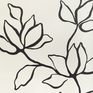 Floral Sketch Wp Onyx W3886.8.0 by Kravet Couture Wallcovering