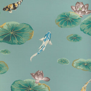 Lotus Pond Wp Sage W4146.353.0 by Kravet Couture Wallcovering