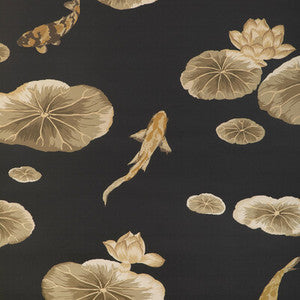 Lotus Pond Wp Noir W4146.84.0 by Kravet Couture Wallcovering