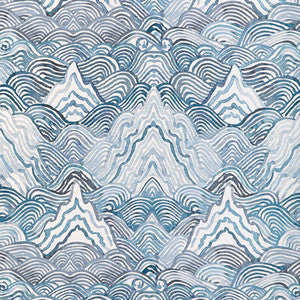 Shangri La Wp Indigo W4150.550.0 by Kravet Couture Wallcovering