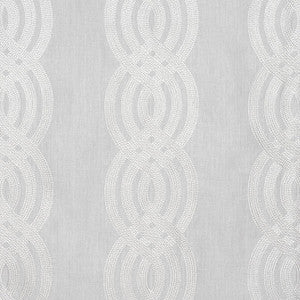 Braid Embroidery Grey W710803 by Thibaut Fabric