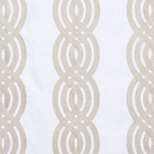Braid Embroidery Cream W710804 by Thibaut Fabric