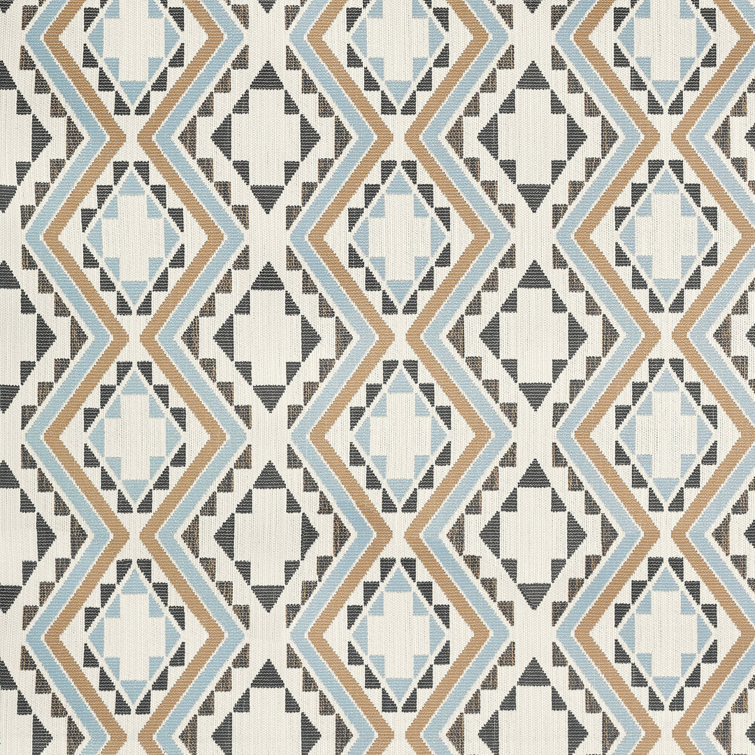 SAGAMORE - Toffee and Charcoal by Thibaut Fabric