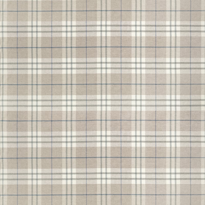 PERCIVAL PLAID - Flax By Thibaut Fabric