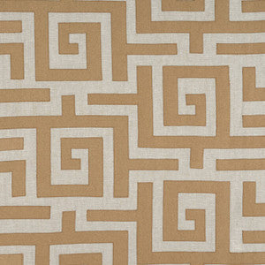 Tulum Applique Wheat on Natural W713224 by Thibaut Fabric