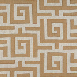 Tulum Applique Wheat on Natural W713224 by Thibaut Fabric