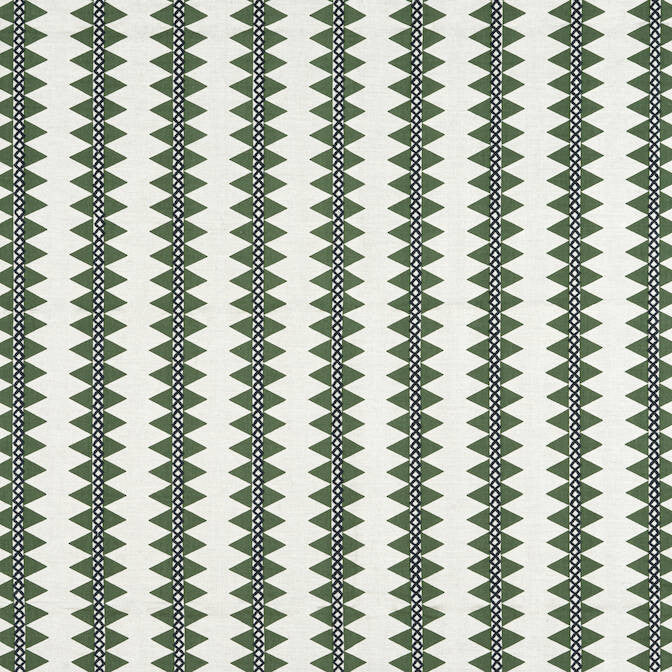 Reno Stripe Embroidery Green W713242 by Thibaut Fabric Thibaut Fabric Reno Stripe Embroidery Green W713242Fabric Mesa Fabric Book 54% Cotton, 36% Linen, 10% Spun Poly INDIA </p><p>Repeat: V: - 54 - Fabric Carolina -