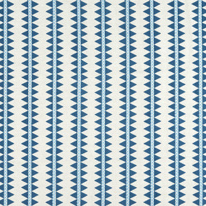 Reno Stripe Embroidery Navy W713244 by Thibaut Fabric