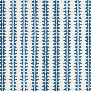 Reno Stripe Embroidery Navy W713244 by Thibaut Fabric