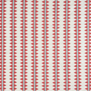 Reno Stripe Embroidery Coral W713245 by Thibaut Fabric