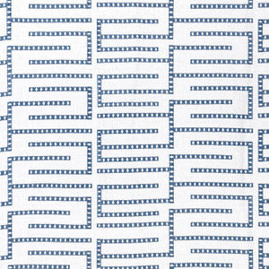 Architect Embroidery Blue W713627 by Thibaut Fabric