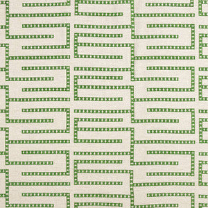 Architect Embroidery Emerald W713628 by Thibaut Fabric