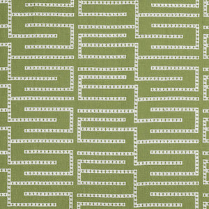 Architect Embroidery Sage W713630 by Thibaut Fabric