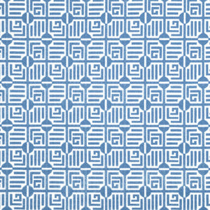 Labyrinth Velvet Blue W713642 by Thibaut Fabric