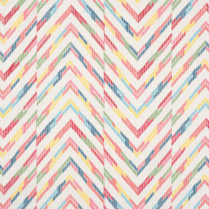 Hamilton Embroidery Multi on Cream W714343 by Thibaut Fabric