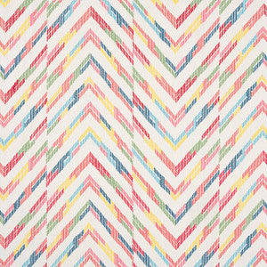 Hamilton Embroidery Multi on Cream W714343 by Thibaut Fabric