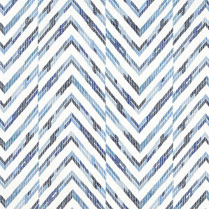 Hamilton Embroidery Blue and White W714346 by Thibaut Fabric