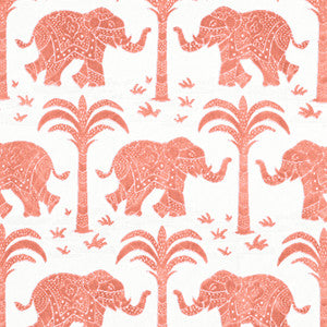 Elephant Velvet Coral W716203 by Thibaut Fabric