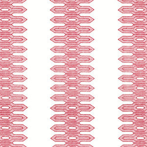 Nola Stripe Embroidery Pink W720812 by Thibaut Fabric