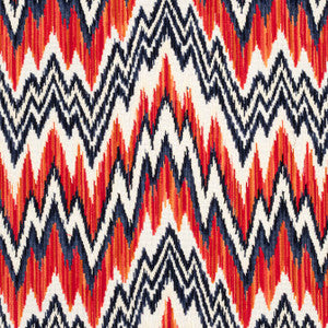 Rhythm Velvet Flame and Navy W72816 by Thibaut Fabric