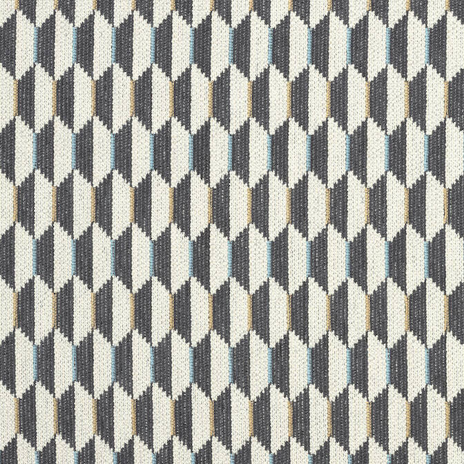 Optica Charcoal W73353 by Thibaut Fabric Thibaut Fabric Optica Charcoal W73353Fabric Nomad 50%Cot,29%Ray,12%Poly,9%Flx-AB U.S.A. </p><p>Repeat: V: 3.5 54 - Fabric Carolina -
