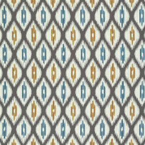 Rajah Charcoal W73364 By Thibaut Fabric