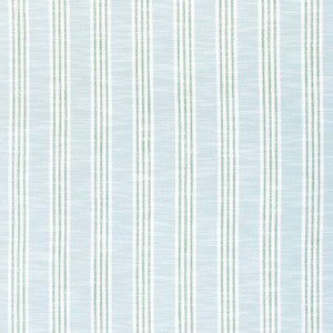 Southport Stripe Seafoam and Kelly Green W73485 by Thibaut Fabric