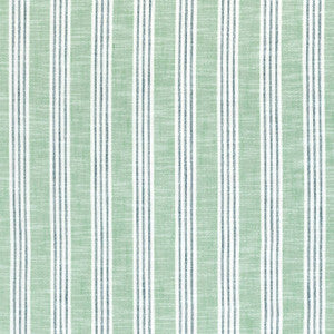 Southport Stripe Kelly Green and Navy W73487 by Thibaut Fabric