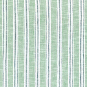 Southport Stripe Kelly Green and Navy W73487 by Thibaut Fabric