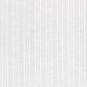 Southport Stripe Flax and Grey W73492 by Thibaut Fabric