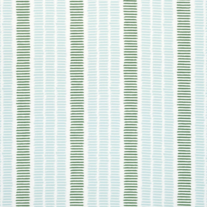 Topsail Stripe Seafoam and Kelly Green W73517 by Thibaut Fabric Thibaut Fabric Topsail Stripe Seafoam and Kelly Green W73517Fabric Landmark 100% Polyester (UV) U.S.A. </p><p>Repeat: V: 8.5 54 - Fabric Carolina -