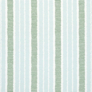 Topsail Stripe Seafoam and Kelly Green W73517 by Thibaut Fabric