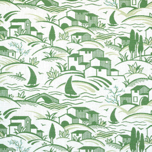 Landmark Seafoam and Kelly Green W73521 by Thibaut Fabric