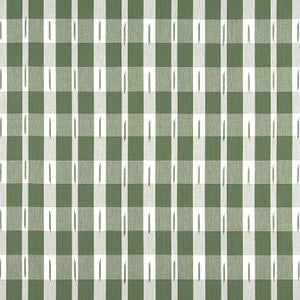 Ellastone Check Green W736437 by Thibaut Fabric