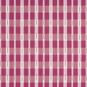 Ellastone Check Raspberry W736440 by Thibaut Fabric