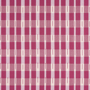 Ellastone Check Raspberry W736440 by Thibaut Fabric