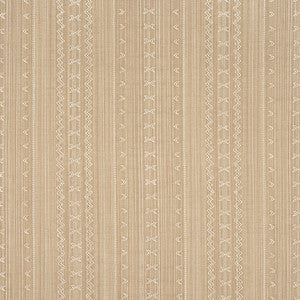 Charter Stripe Embroidery Camel W736457 by Thibaut Fabric