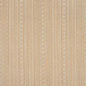 Charter Stripe Embroidery Camel W736457 by Thibaut Fabric