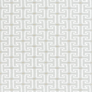 Rhodes Platinum W74233 By Thibaut Fabric